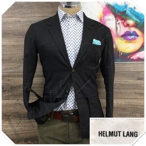 HELMUT LANG Mens Blazer Sport Coat Two Button Casual Jacket Size‎ 36R Ramie Suit